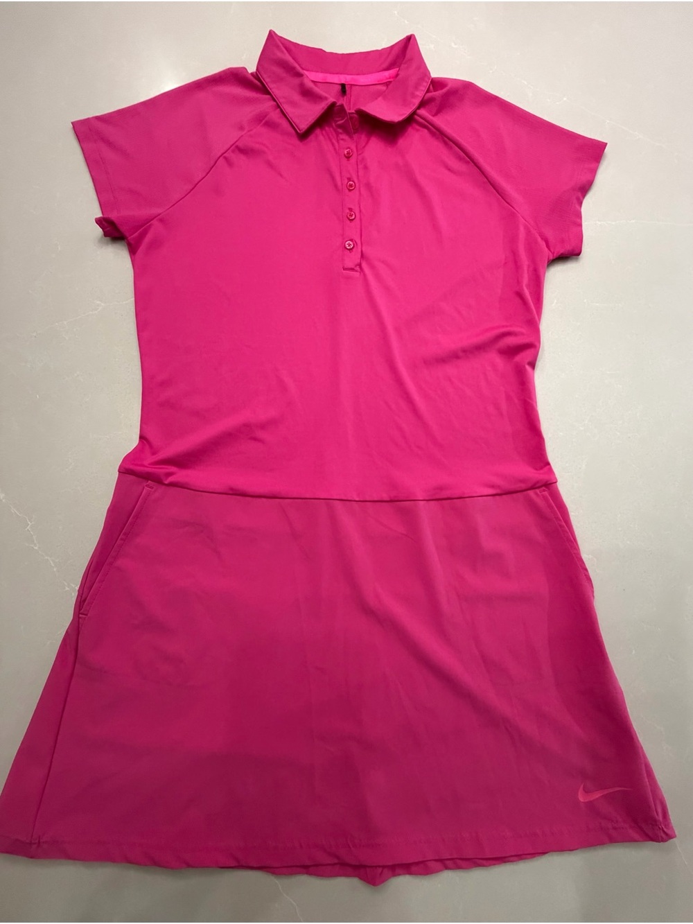Nike Golf Tour Performance Dri-Fit Hot Magenta Athletic Dress, L